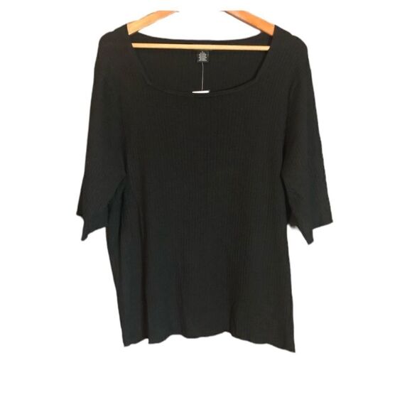 NWT! Evie silk blend black knitted top.‎ - Picture 11 of 11